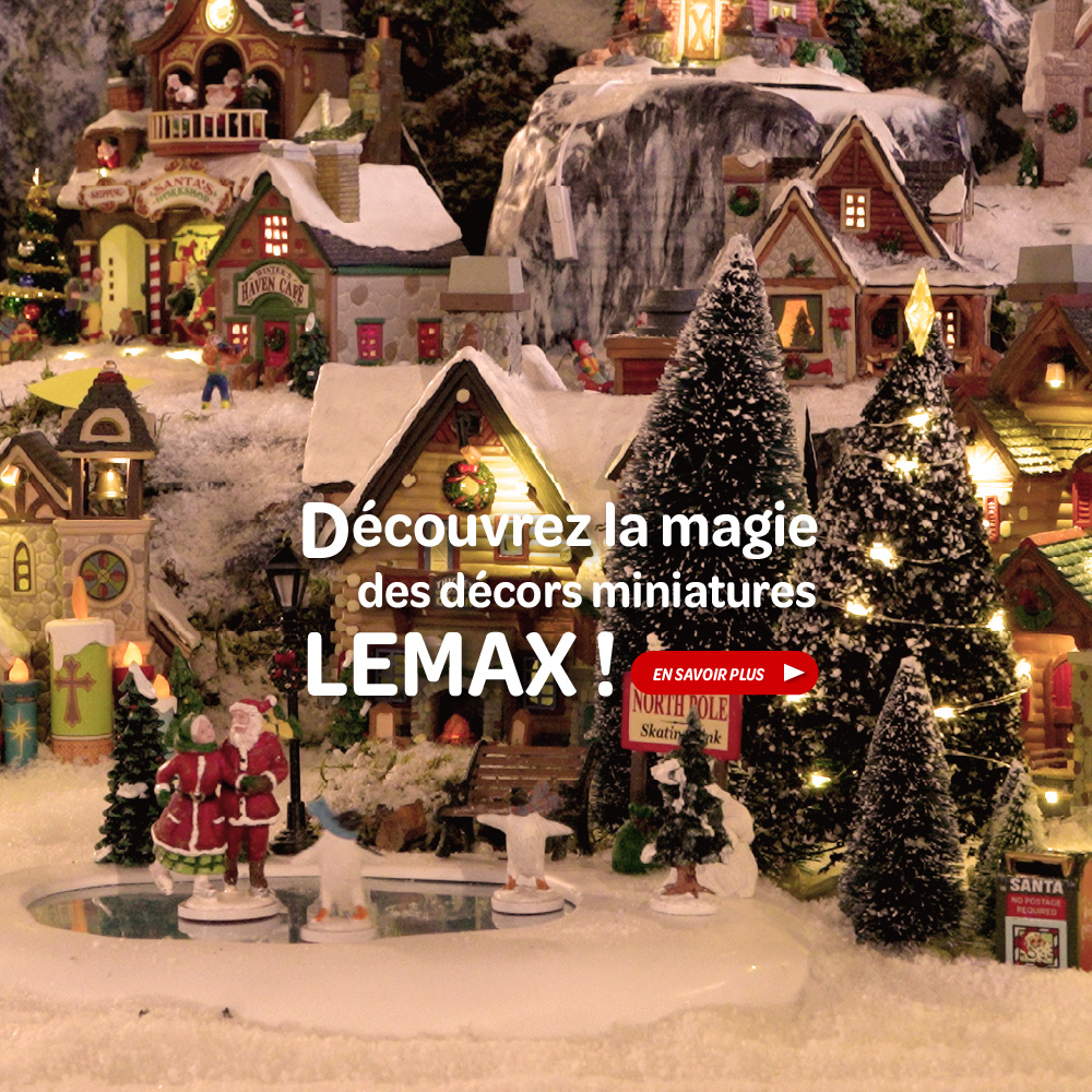 Découvrez les villages de Noël miniatures Lemax dans votre jardinerie Tournesols préférée